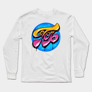 For Typography Lettering Long Sleeve T-Shirt